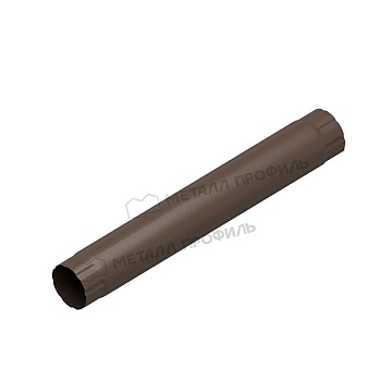 Труба соединительная МЕТАЛЛ ПРОФИЛЬ Foramina Freeze D100х1000 DarkBrown купить в Москве цена с доставкой в Фелиз Хаус