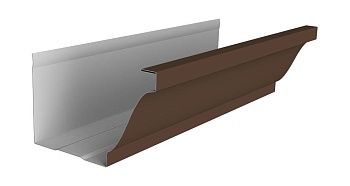 Желоб прямоугольный Vortex Lite 130мм 3м PE RAL 8017 шоколад купить в Москве цена с доставкой в Фелиз Хаус