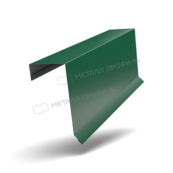 Планка торцевая кровельная FASTCLICK 65х130х2000 NormanMP (ПЭ-01-6005-0.5), заказать, купить, стоимость, доставка, цена, москва