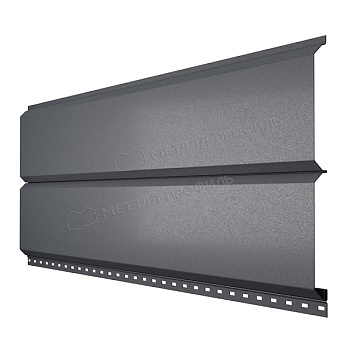 Сайдинг МЕТАЛЛ ПРОФИЛЬ Lбрус-15х240 (PureTech_Mat-20-7024-0.5), заказать, купить, стоимость, доставка, цена, москва