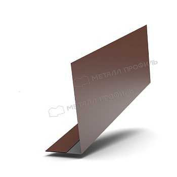 Планка карнизного свеса 250х50х3000 NormanMP (ПЭ-01-8017-0.5), заказать, купить, стоимость, доставка, цена, москва