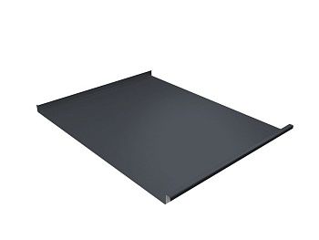 Фальц двойной стоячий Grand Line 0,45 Drap TR с пленкой на замках RAL 7024 мокрый асфальт, заказать, купить, стоимость, доставка, цена, москва