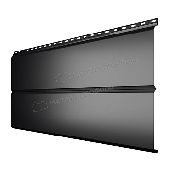 Сайдинг МЕТАЛЛ ПРОФИЛЬ Lбрус-XL-14х335 (PURMAN-20-9005-0.5), заказать, купить, стоимость, доставка, цена, москва