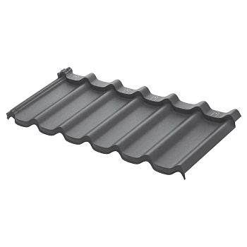 Металлочерепица Стокгольм модульная XXL 0.5мм Rooftop Бархат (Rooftop Matte) Россия RAL 7024 0.475м Aquasystem, заказать, купить, стоимость, доставка, цена, москва