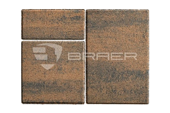 Тротуарная плитка BRAER Старый город Ландхаус, Color Mix Техас, 80 мм