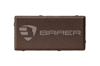 Тротуарная плитка BRAER Прямоугольник, Коричневый, 60 мм