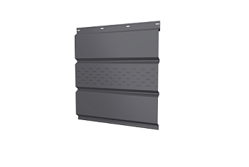 Софит металлический центральная перфорация 0,5 Satin с пленкой RAL 7004 сигнальный серый, заказать, купить, стоимость, доставка, цена, москва