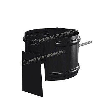Держатель трубы МЕТАЛЛ ПРОФИЛЬ PURMAN BLACK EDITION D100 (на кирпич) Ral 9005 купить в Москве цена с доставкой в Фелиз Хаус