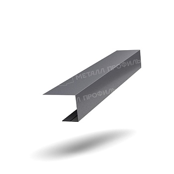Планка завершающая FASTCLICK 50х38х3000 (VALORI-20-Grey-0.5), заказать, купить, стоимость, доставка, цена, москва