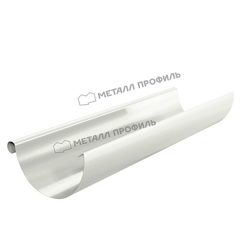 Желоб водосточный МЕТАЛЛ ПРОФИЛЬ GS lite D125х3000 Ral 9003 купить в Москве цена с доставкой в Фелиз Хаус