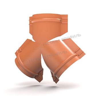Y-образный тройник для круглого конька R110 NormanMP (ПЭ-01-8004-0.5), заказать, купить, стоимость, доставка, цена, москва