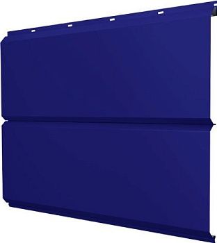 Софит металлический ЭкоБрус новый Grand Line без перфорации 0,45 ПЭ с пленкой RAL 5002 ультрамариново-синий, заказать, купить, стоимость, доставка, цена, москва