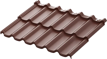 Металлочерепица Стокгольм модульная 0.5мм Rooftop Бархат (Rooftop Matte) Россия RAL 8017 0.775м Aquasystem, заказать, купить, стоимость, доставка, цена, москва