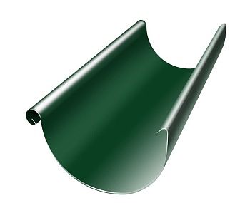 Желоб полукруглый Grand Line 125 мм 3 м RAL 6005 зеленый мох купить в Москве цена с доставкой в Фелиз Хаус