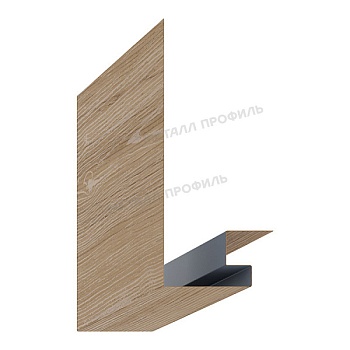 Планка откоса сложная 3D 245х75х2000 (ECOSTEEL_T-01-Сосна-0.5), заказать, купить, стоимость, доставка, цена, москва