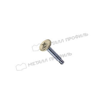 Саморез 4,2х16 RAL 1015 (светлая слоновая кость) с прессшайбой со сверлом, заказать, купить, стоимость, доставка, цена, москва