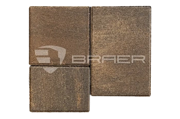 Тротуарная плитка BRAER Старый город Венусбергер, Color Mix Каштан, 40 мм