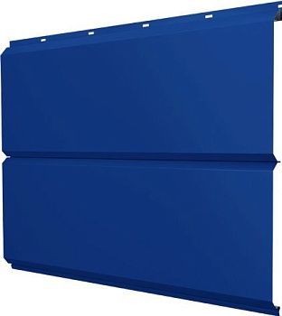 Софит металлический ЭкоБрус новый Grand Line без перфорации 0,45 ПЭ с пленкой RAL 5005 сигнальный синий, заказать, купить, стоимость, доставка, цена, москва