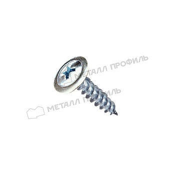 Саморез 4,2х16 RAL 9003 (белый) острый с прессшайбой, заказать, купить, стоимость, доставка, цена, москва