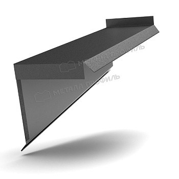 Планка сегментная торцевая левая 400 мм (VALORI-20-DarkGrey-0.5), заказать, купить, стоимость, доставка, цена, москва