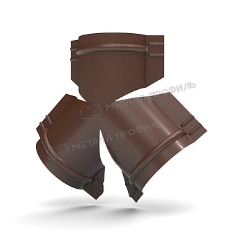 Y-образный тройник для круглого конька R110 (VALORI-20-Brown-0.5), заказать, купить, стоимость, доставка, цена, москва