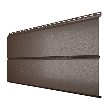 Сайдинг МЕТАЛЛ ПРОФИЛЬ Lбрус-XL-14х335 (VALORI-20-DarkBrown-0.5), заказать, купить, стоимость, доставка, цена, москва