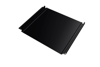 Кликфальц Double Pro Grand Line 0,45 PE с пленкой на замках RAL 9005 черный, заказать, купить, стоимость, доставка, цена, москва