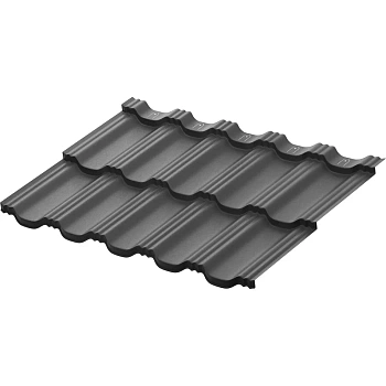 Металлочерепица Гётеборг модульная 0.5мм Rooftop Бархат (Rooftop Matte) Россия RAL 7016 0.765м Aquasystem, заказать, купить, стоимость, доставка, цена, москва
