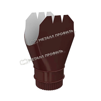 Воронка выпускная МЕТАЛЛ ПРОФИЛЬ ПРОЕКТ D185х150 Ral 8017 купить в Москве цена с доставкой в Фелиз Хаус
