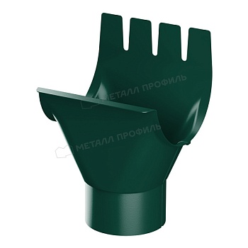 Воронка выпускная МЕТАЛЛ ПРОФИЛЬ Foramina PUR D125/100 Ral 6005 купить в Москве цена с доставкой в Фелиз Хаус