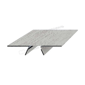 Планка стыковочная сборная нижняя Woodstock 50х33х3000 (ECOSTEEL_MA-01-Беленый Дуб-0.5), заказать, купить, стоимость, доставка, цена, москва