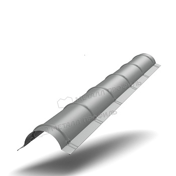 Планка конька круглого R110х2000 NormanMP (ПЭ-01-9006-0.5), заказать, купить, стоимость, доставка, цена, москва