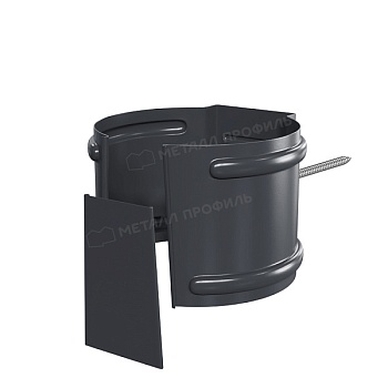 Держатель трубы (на кирпич) МЕТАЛЛ ПРОФИЛЬ Foramina PUR D100 Ral 7024 купить в Москве цена с доставкой в Фелиз Хаус