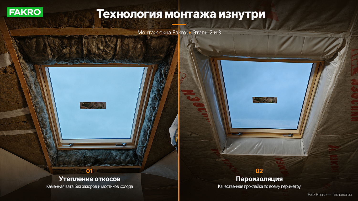 Монтаж мансардного окна FAKRO 114*140 в гибкую черепицу