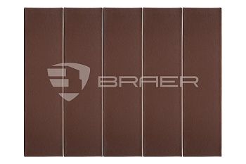Облицовочный кирпич BRAER Коричневый, гладкий, 0,7 НФ