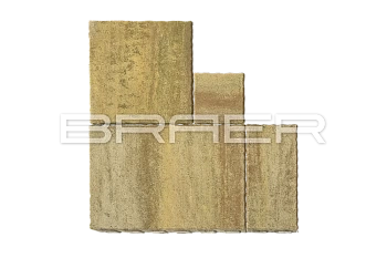 Тротуарная плитка BRAER Патио, Color Mix Саванна, 60 мм