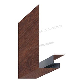 Планка откоса сложная 3D Woodstock 230х75х3000 (ECOSTEEL_MA-01-МореныйДуб-0.5), заказать, купить, стоимость, доставка, цена, москва