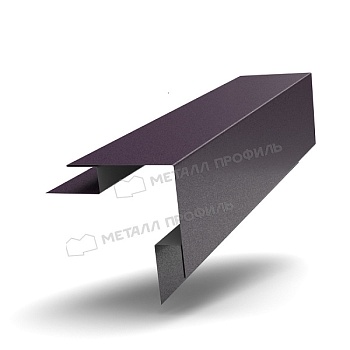 Планка угла наружного сложного 75х75х3000 (VALORI-20-Violet-0.5), заказать, купить, стоимость, доставка, цена, москва