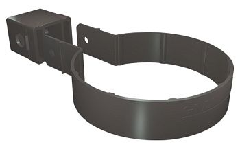 Хомут трубы Kliker ПВХ Grand Line Premium графит (инд.упак.) (RAL 7024) купить в Москве цена с доставкой в Фелиз Хаус