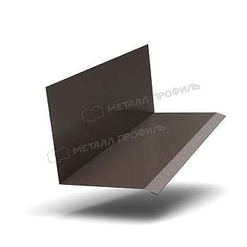 Планка примыкания верхняя к стене FASTCLICK 150х135х2000 (VALORI-20-DarkBrown-0.5), заказать, купить, стоимость, доставка, цена, москва