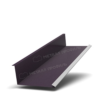 Планка примыкания нижняя 250х122х2000 (VALORI-20-Violet-0.5), заказать, купить, стоимость, доставка, цена, москва