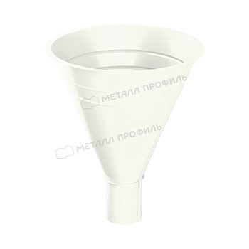 Воронка водосборная МЕТАЛЛ ПРОФИЛЬ Foramina PUR D100/300 Ral 9010 купить в Москве цена с доставкой в Фелиз Хаус