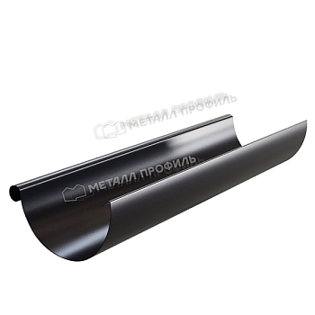 Желоб водосточный МЕТАЛЛ ПРОФИЛЬ PURMAN BLACK EDITION D125х3000 Ral 9005 купить в Москве цена с доставкой в Фелиз Хаус