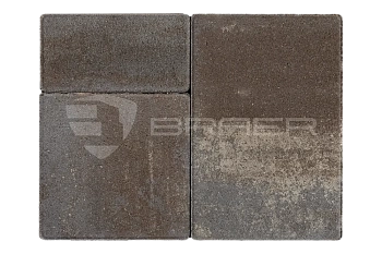 Тротуарная плитка BRAER Старый город Ландхаус, Color Mix Байкал, 60 мм