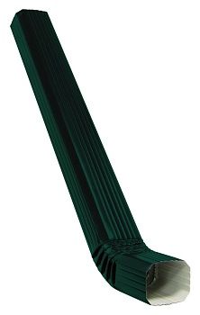 Труба прямоугольная с коленом Vortex 3м RAL 6005 купить в Москве цена с доставкой в Фелиз Хаус