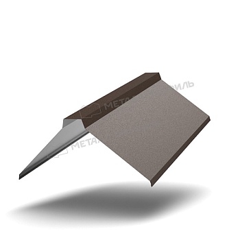 Планка конька плоского 155х155х2000 (VALORI-20-DarkBrown-0.5), заказать, купить, стоимость, доставка, цена, москва