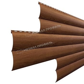 Сайдинг МЕТАЛЛ ПРОФИЛЬ Woodstock-28х330 (ECOSTEEL_MA-01-МореныйДуб-0.5), заказать, купить, стоимость, доставка, цена, москва