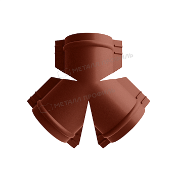 Y-образный тройник для круглого конька R110 (PURMAN-20-Argillite-0.5), заказать, купить, стоимость, доставка, цена, москва