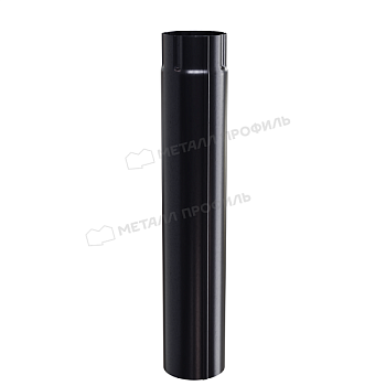 Труба водосточная МЕТАЛЛ ПРОФИЛЬ PURMAN BLACK EDITION D100х3000 Ral 9005 купить в Москве цена с доставкой в Фелиз Хаус