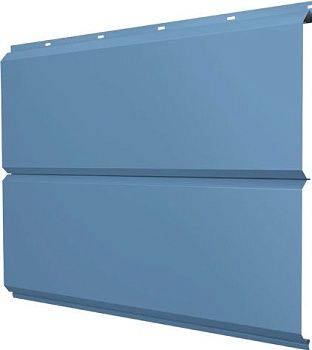 Софит металлический ЭкоБрус новый Grand Line без перфорации 0,45 Drap ТХ с пленкой RAL 5024 пастельно-синий, заказать, купить, стоимость, доставка, цена, москва